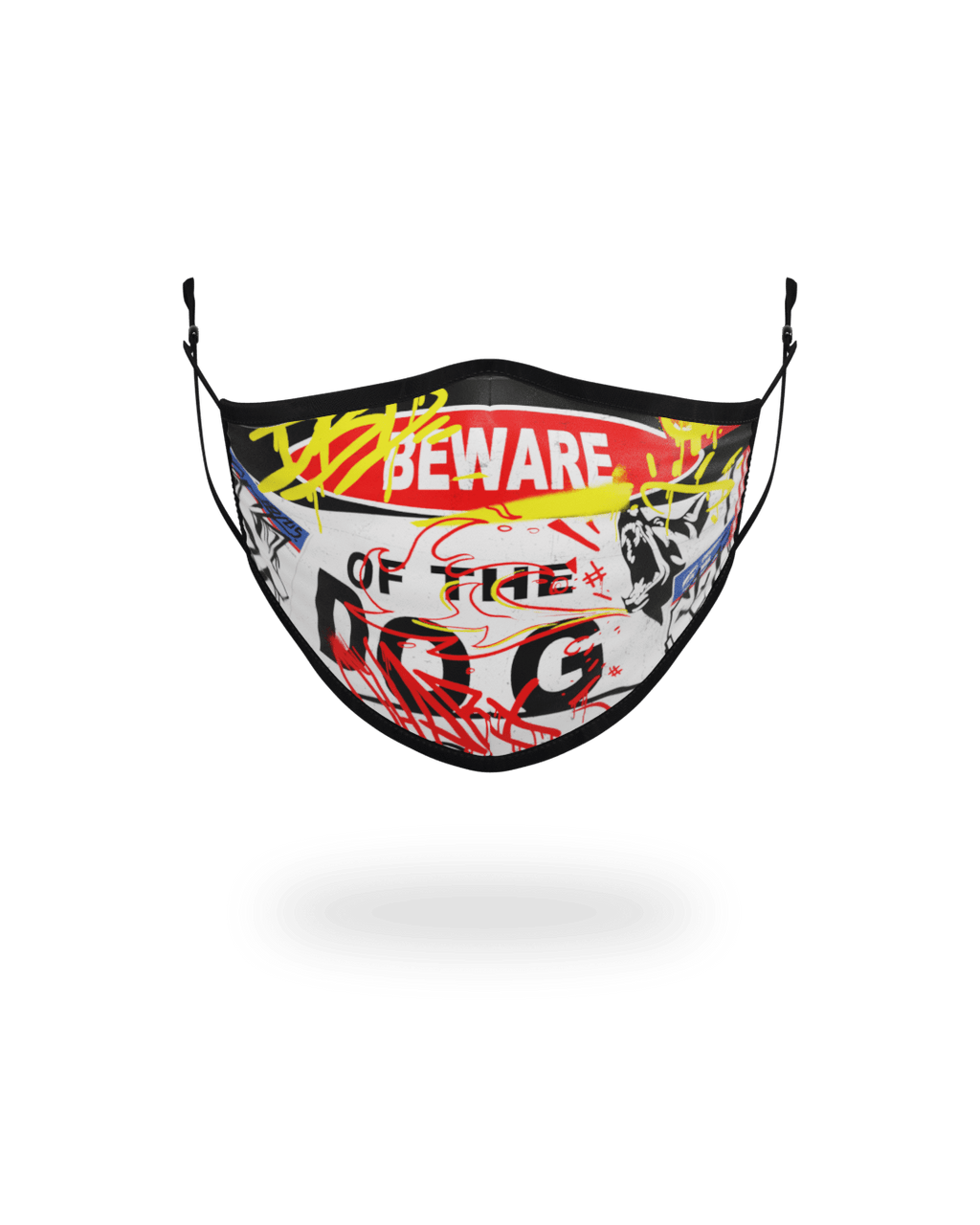ADULT BEWARE OF THE DOG FORM-FITTING FACE MASK