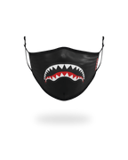 ADULT SHARK LOGO (BLACK) FORM-FITTING FACE MASK