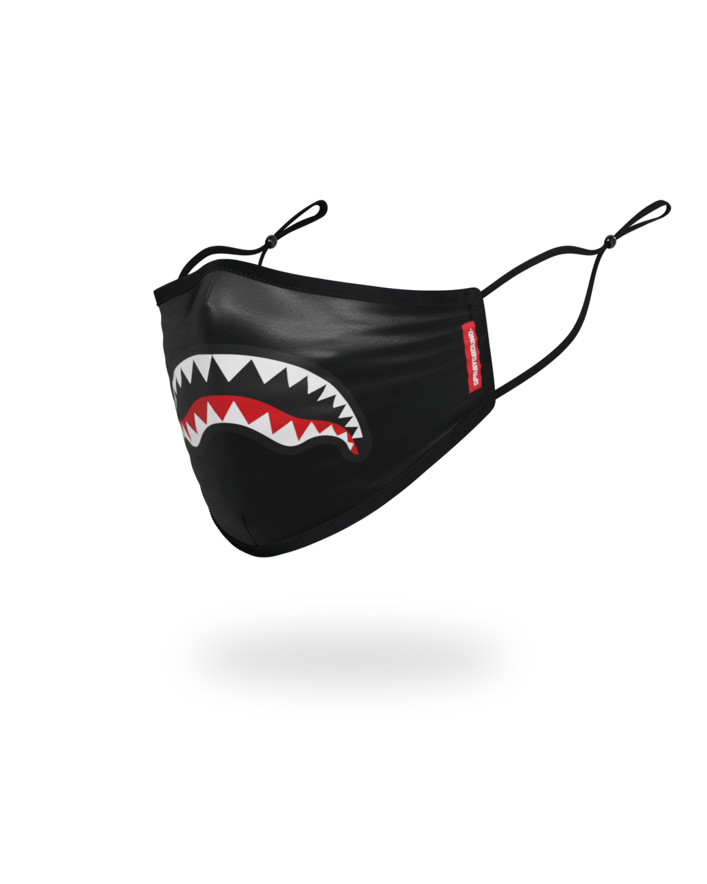 ADULT SHARK LOGO (BLACK) FORM-FITTING FACE MASK