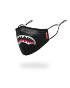 ADULT SHARK LOGO (BLACK) FORM-FITTING FACE MASK