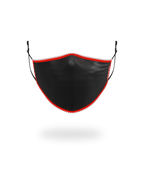 ADULT VERTICAL SHARK (BLACK) FORM-FITTING FACE MASK