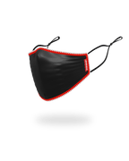 ADULT VERTICAL SHARK (BLACK) FORM-FITTING FACE MASK