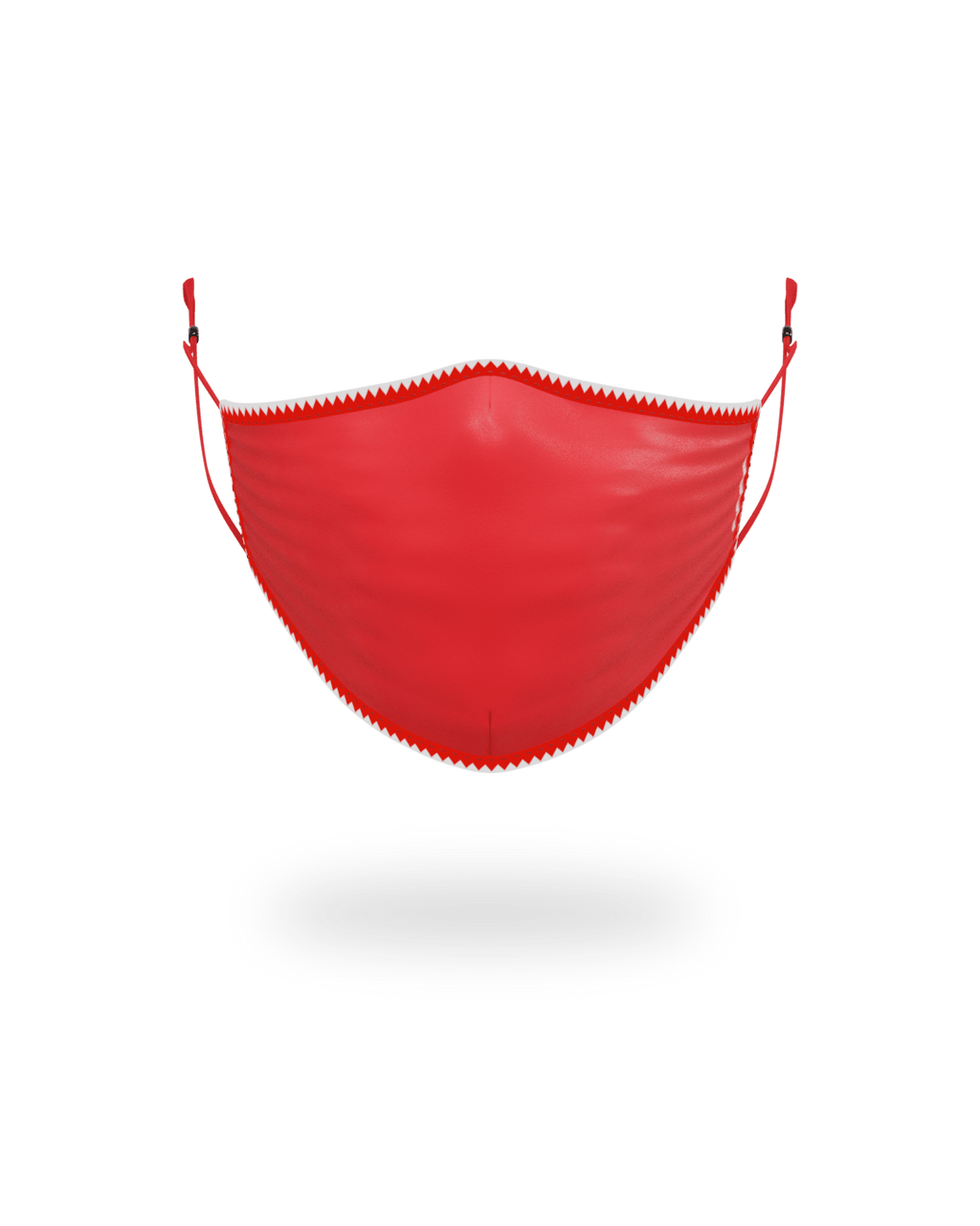 ADULT VERTICAL SHARK (RED) FORM-FITTING FACE MASK