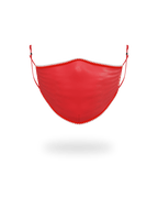 ADULT VERTICAL SHARK (RED) FORM-FITTING FACE MASK