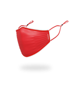 ADULT VERTICAL SHARK (RED) FORM-FITTING FACE MASK