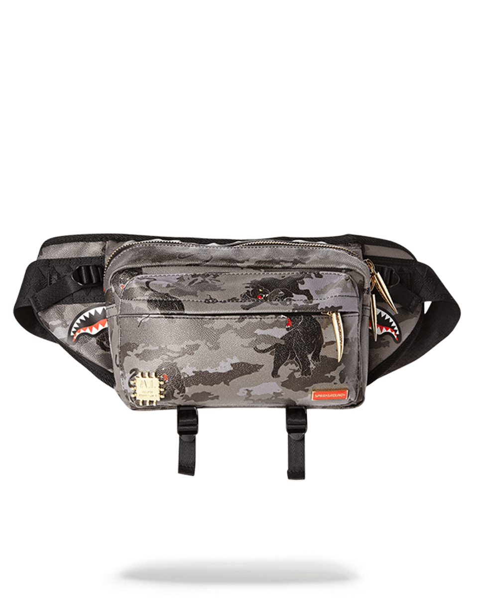 BLACK PANTHERA CAMO CROSSBODY