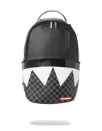BLACK HALF CHECK SHARKS IN PARIS BACKPACK (ONE OF ONE)