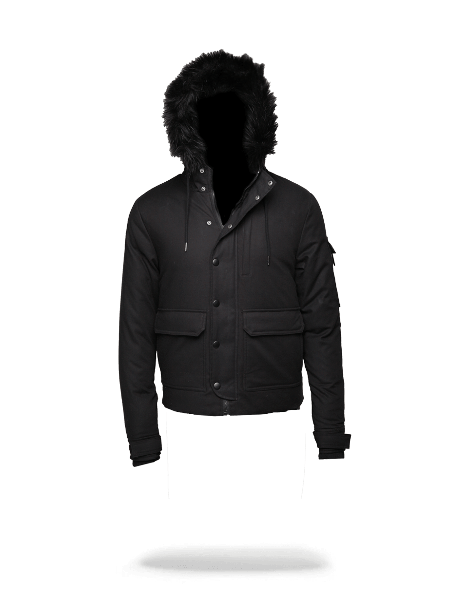 SOLID BLACK CHOPPER JACKET