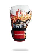 WHITE FIRE MONEY BOXING GLOVES