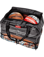 SPALDING X SPRAYGROUND FIRE MONEY SNEAKER DUFFEL