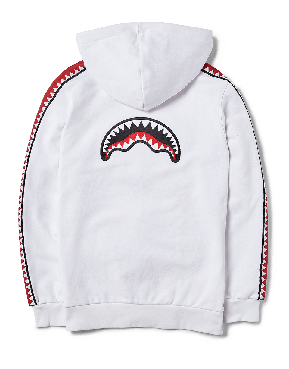 SHARKTRACK SPUCCI ZIPUP HOODIE (WHITE)