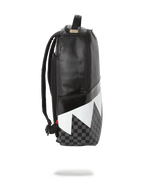 BLACK HALF CHECK SHARKS IN PARIS BACKPACK (ONE OF ONE)