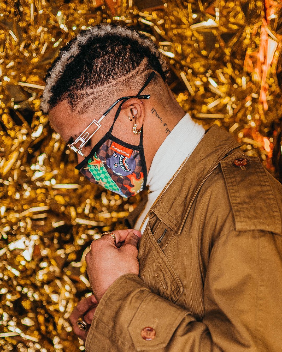 WTF THUNDER SHARK FACE MASK