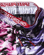 SPLIT CAMO CORTO SWIM TRUNKS