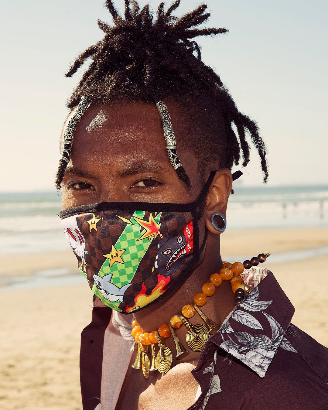 WTF THUNDER SHARK FACE MASK