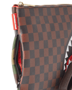 CHECKS IN CAMOFLAUGE CROSSOVER CLUTCH