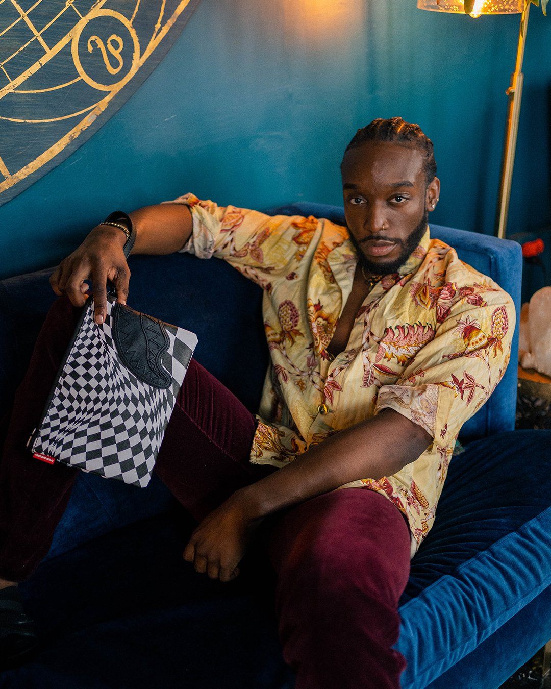 TRIPPY CHECK CROSSOVER CLUTCH