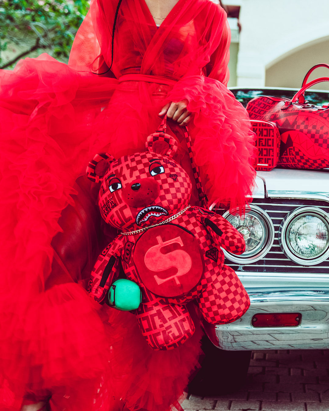 VENI VIDI VICI MONEYBEAR TEDDYBEAR BACKPACK