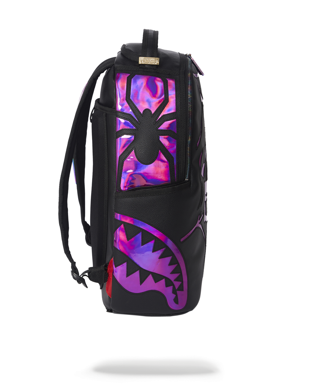 CAZZU IRIDESCENT CUT & SEW SPIDER SKULL SHARK BACKPACK (DLXV)