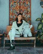 SPLIT THE CHECK (PEARL) MONEYBEAR TEDDYBEAR BACKPACK