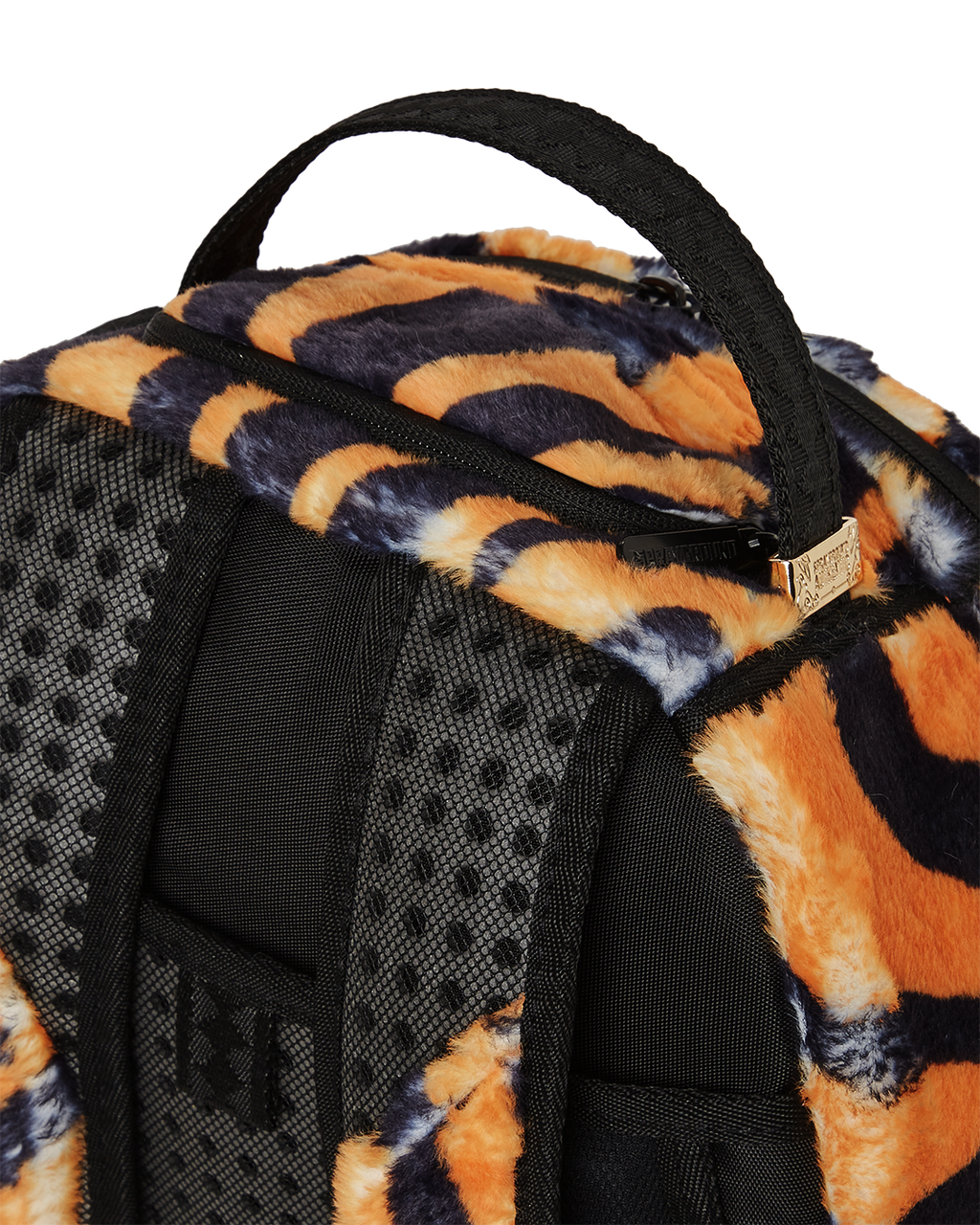 TIGER COZY VELOUR FUR BACKPACK