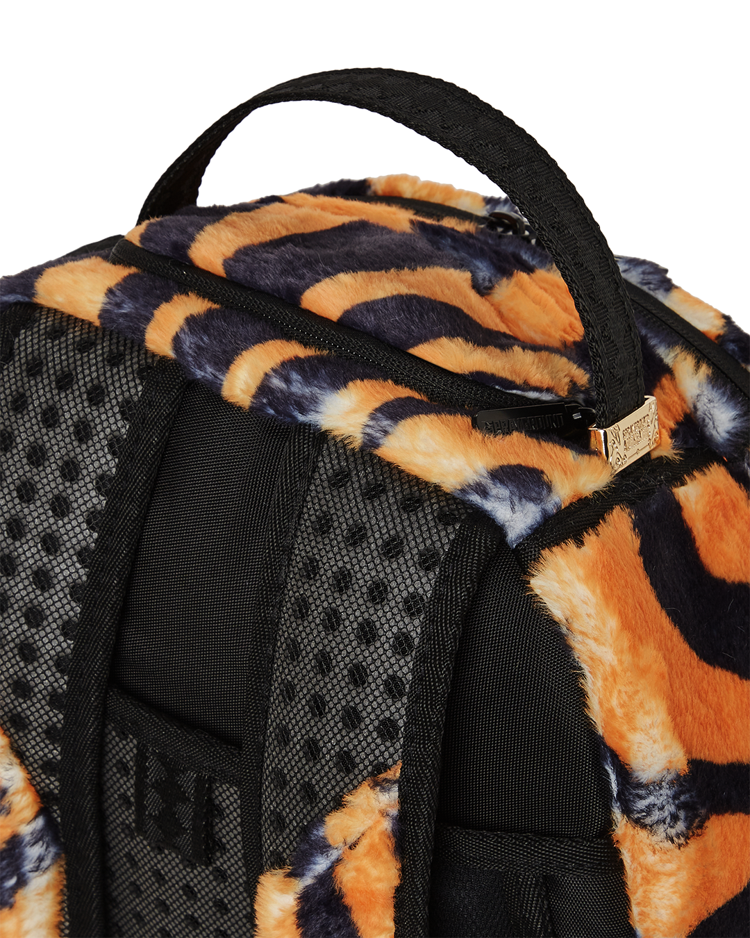 TIGER COZY VELOUR FUR BACKPACK