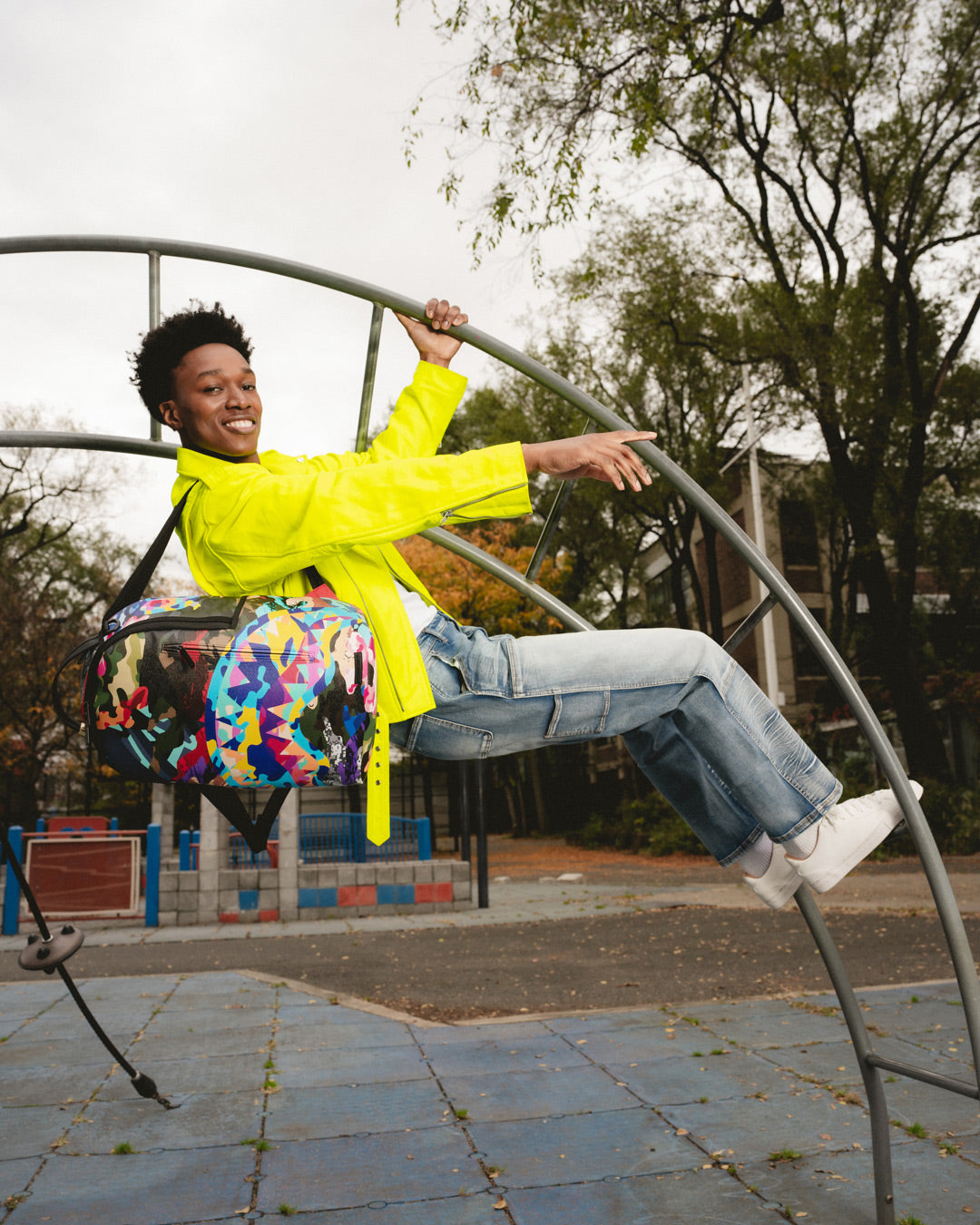 SLICED AND DICED CAMO BACKPACK