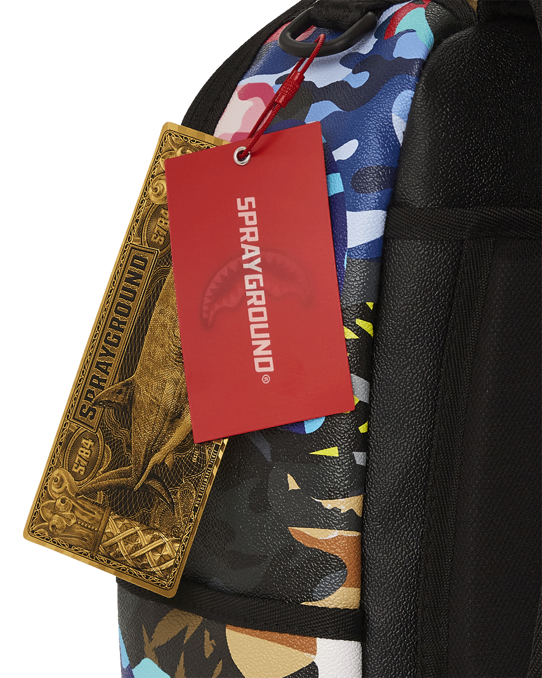 SLICED AND DICED CAMO BACKPACK