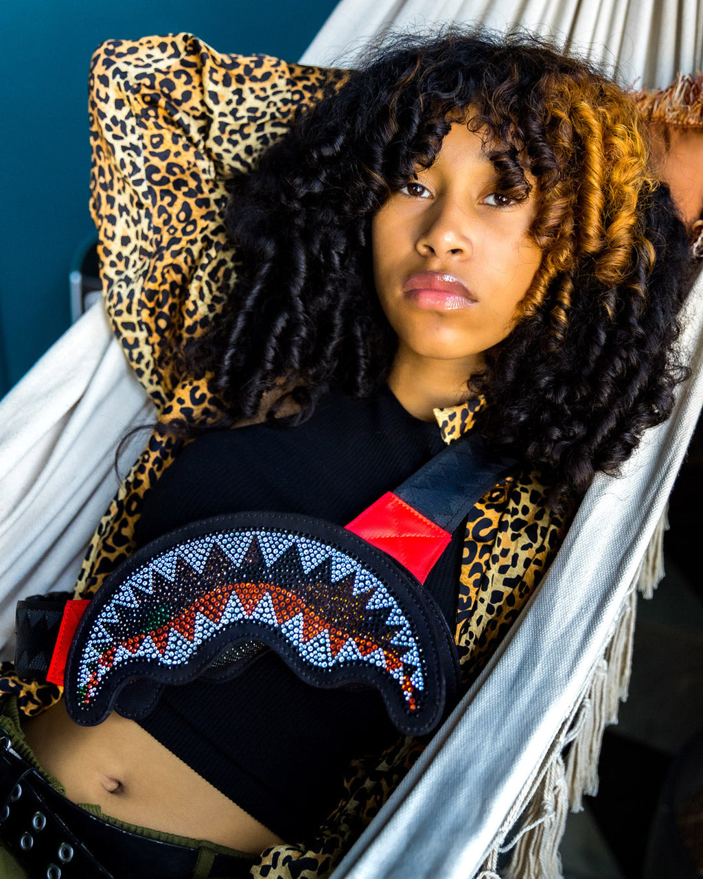 TRINITY CAMO SHARKMOUTH CROSSBODY