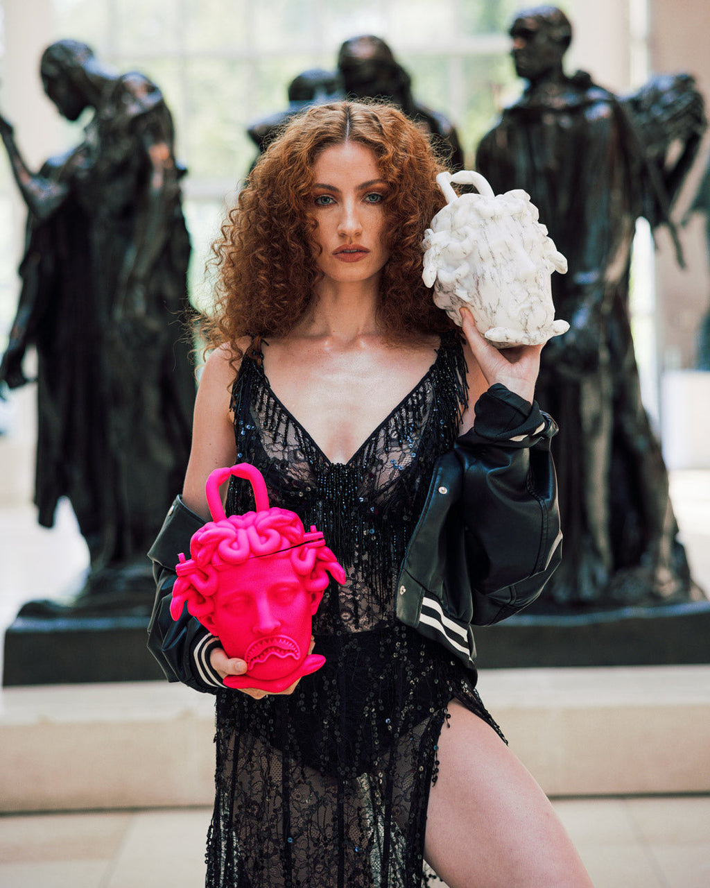 THE MET CANOVA MEDUSA HANDBAG (MARBLE)