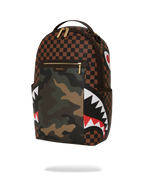 EXTERIOR GOLD ZIP POCKET SHARKS IN PARIS BACKPACK (DLXV)