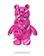 THE 3 HEADED BEAR PLUSH TEDDYBEAR BACKPACK