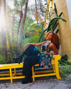 STAR RACER A.I.7 SANDFLOWER COLLAB BEADED SAVAGE BACKPACK