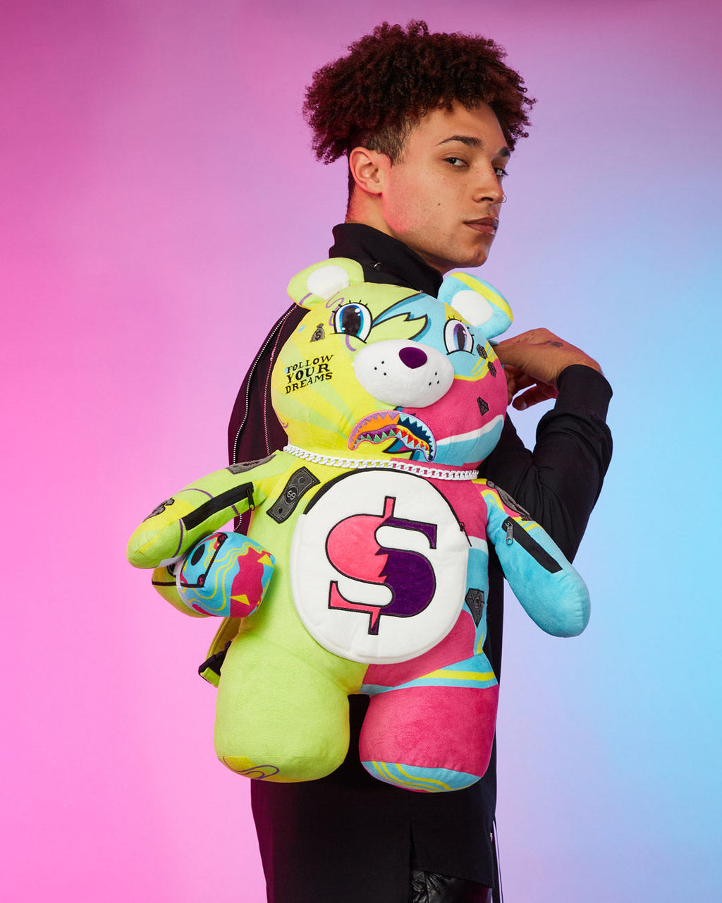 SUPER WEIRD MONEYBEAR TEDDYBEAR BACKPACK