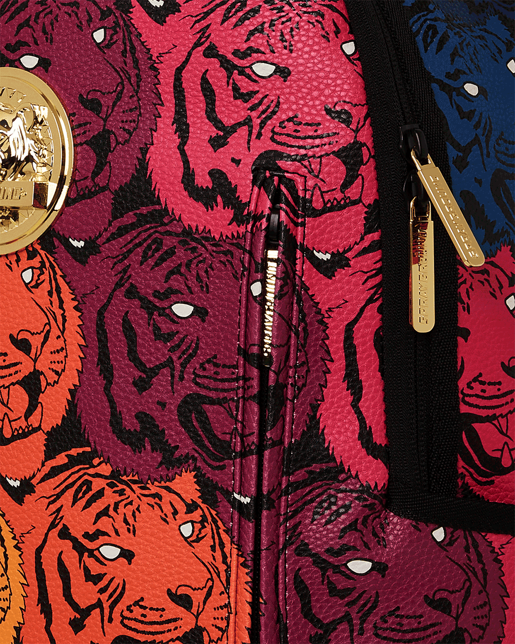 TIGER ROAR GOLD PLATED BACKPACK