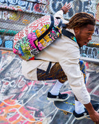 TRI-SPLIT GRAFFITI BACKPACK (DLXV)