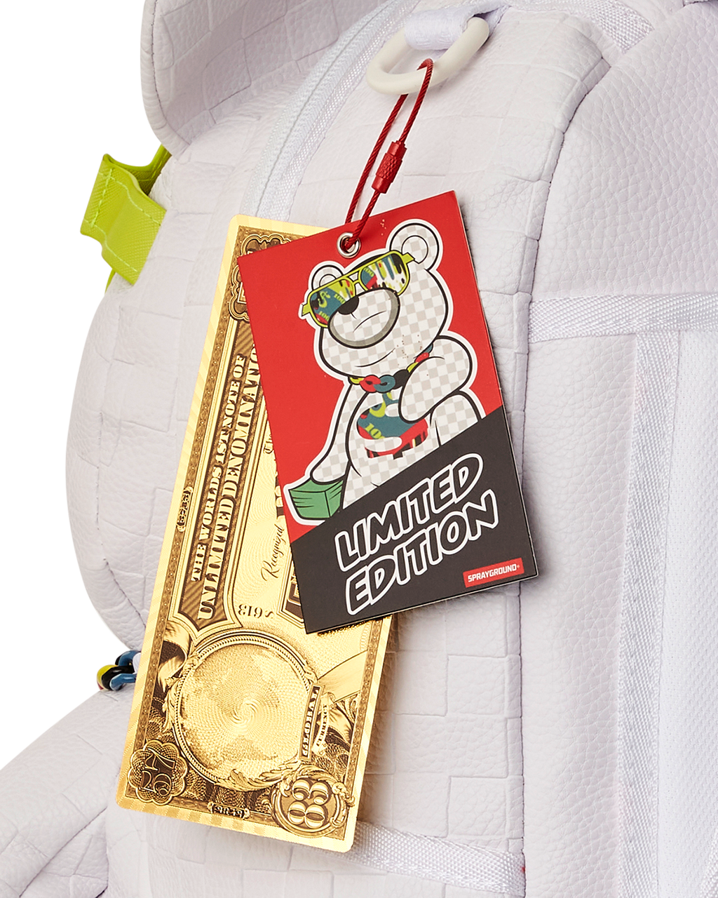 SHOW UP SHOW OUT MONEYBEAR TEDDYBEAR BACKPACK