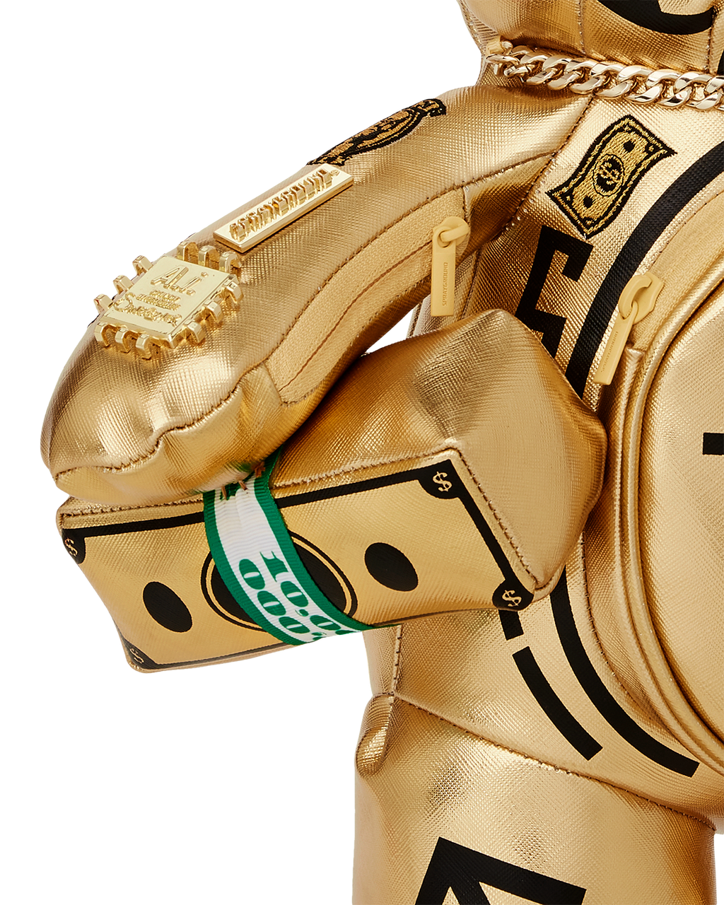 A.I.8 AFRICAN INTELLIGENCE PATH TO THE FUTURE II MEDIUM MONEYBEAR TEDDYBEAR BACKPACK