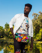 SHARKS IN PARIS CITY STREAKS CARGO CROSSBODY