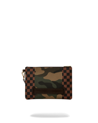 EXTERIOR GOLD ZIP POCKET SHARKS IN PARIS CROSSOVER CLUTCH