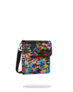 SLICED AND DICED CAMO MESSENGER SLING BAG