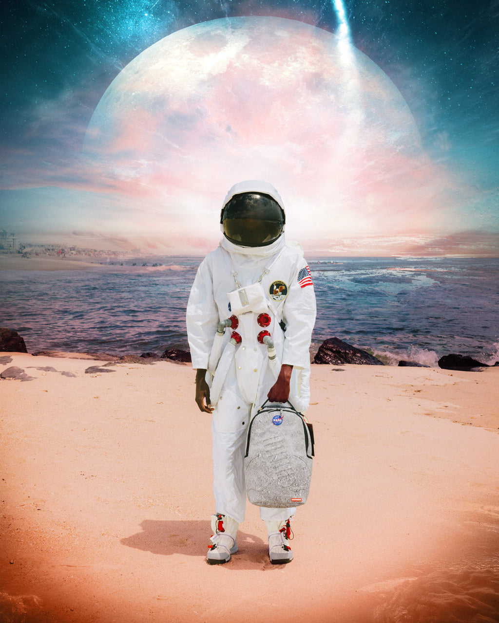 STEP INTO THE FUTURE - NASA COLLAB MOON SHARK 3D MOLDED