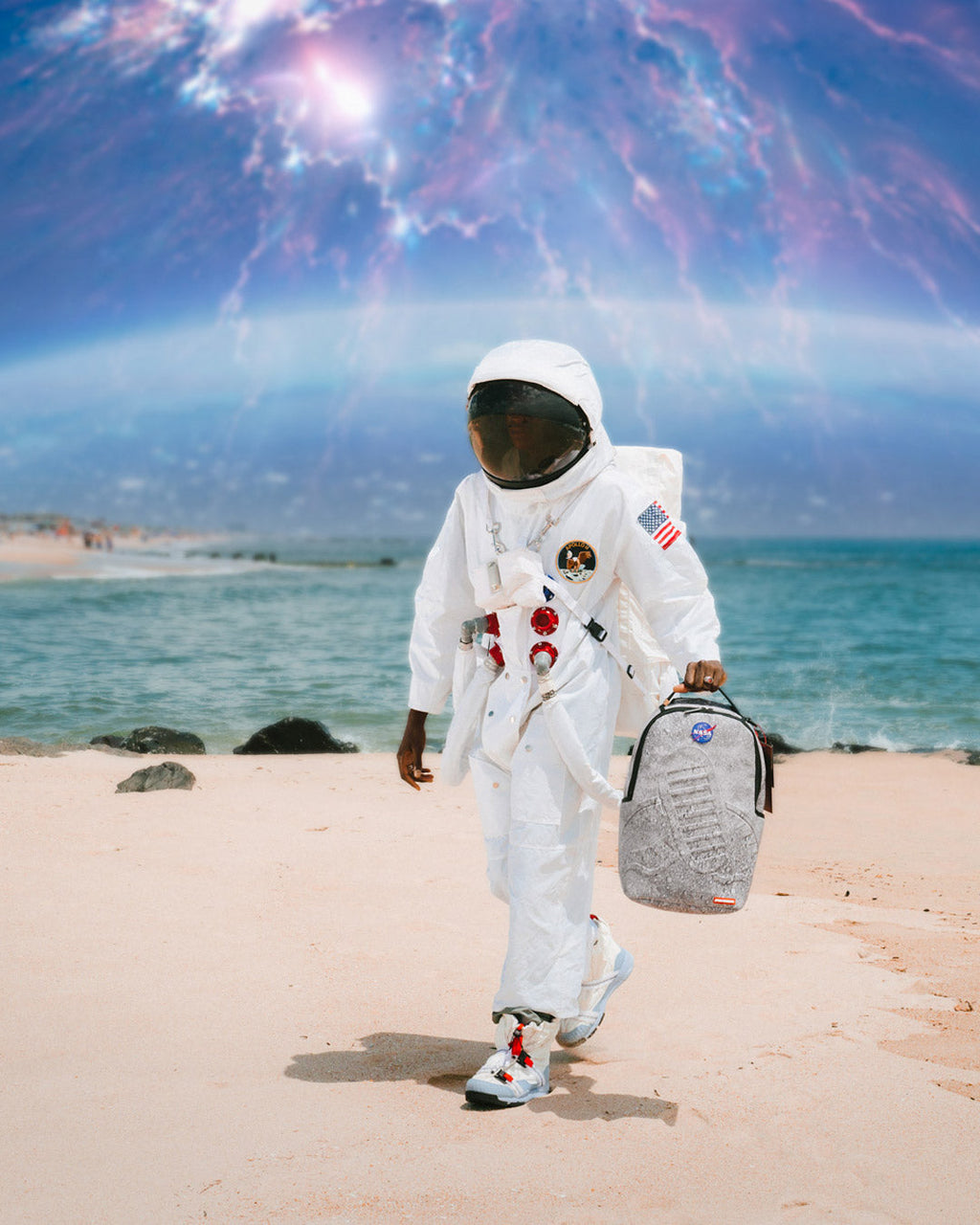 STEP INTO THE FUTURE - NASA COLLAB MOON SHARK 3D MOLDED