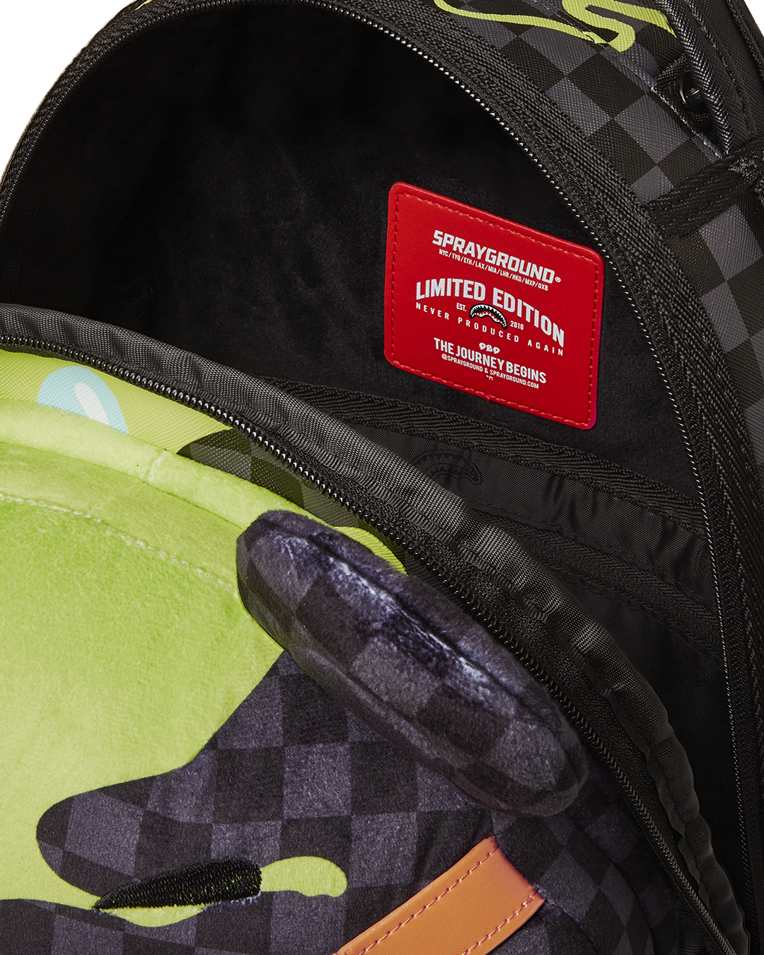 SLIME DIME MONEYBEAR TEDDYBEAR ON BACKPACK