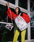 75001 PARIS CROSSOVER CLUTCH W/ SHOULDER STRAP