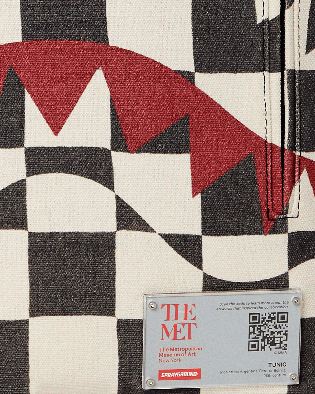 THE MET INCA CHECKERBOARD BACKPACK