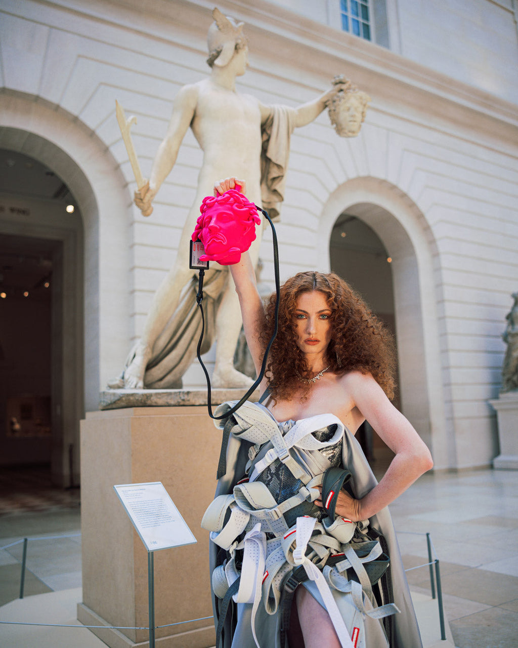 THE MET CANOVA MEDUSA HANDBAG (PINK)