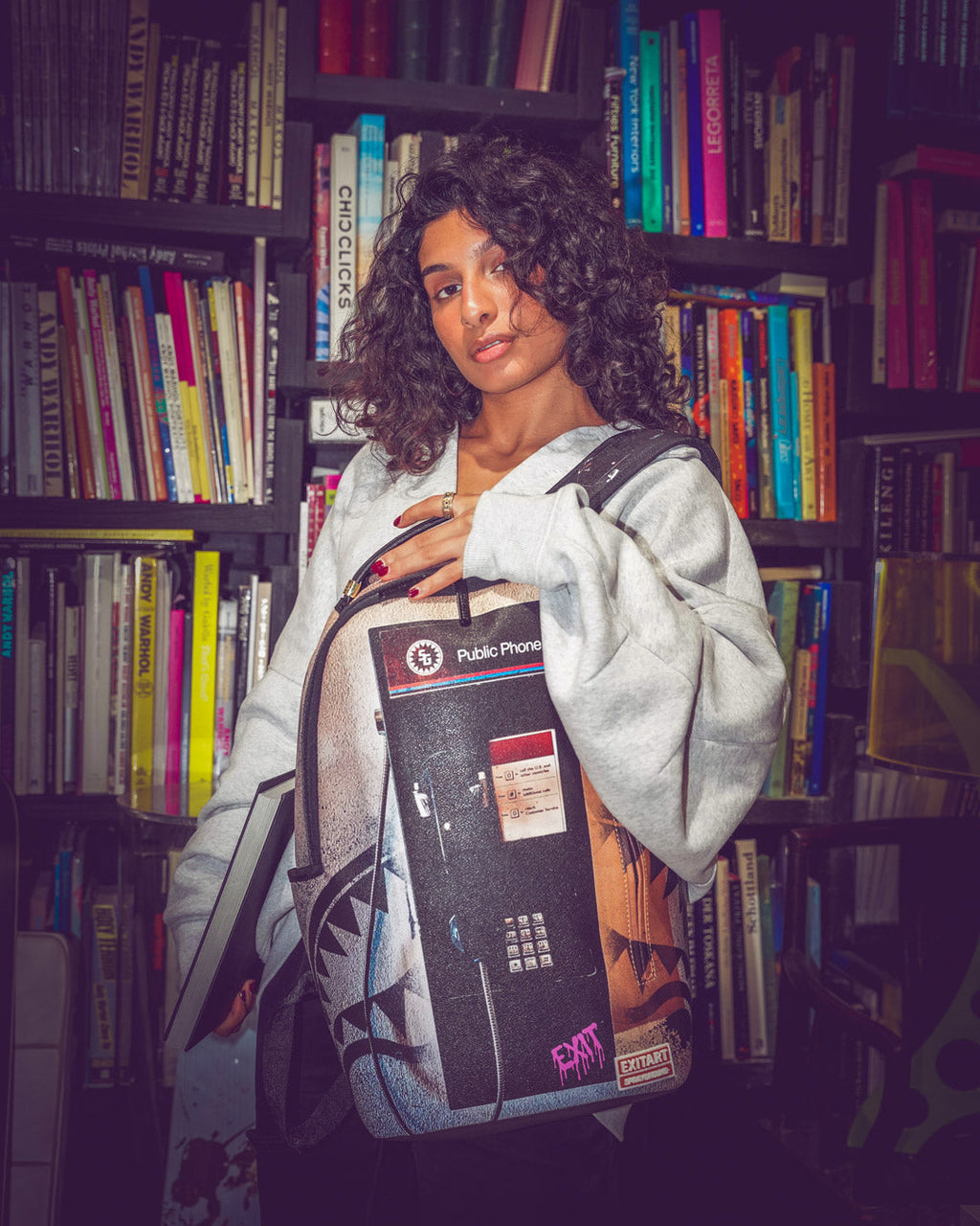 EXIT NYC PAYPHONE BACKPACK