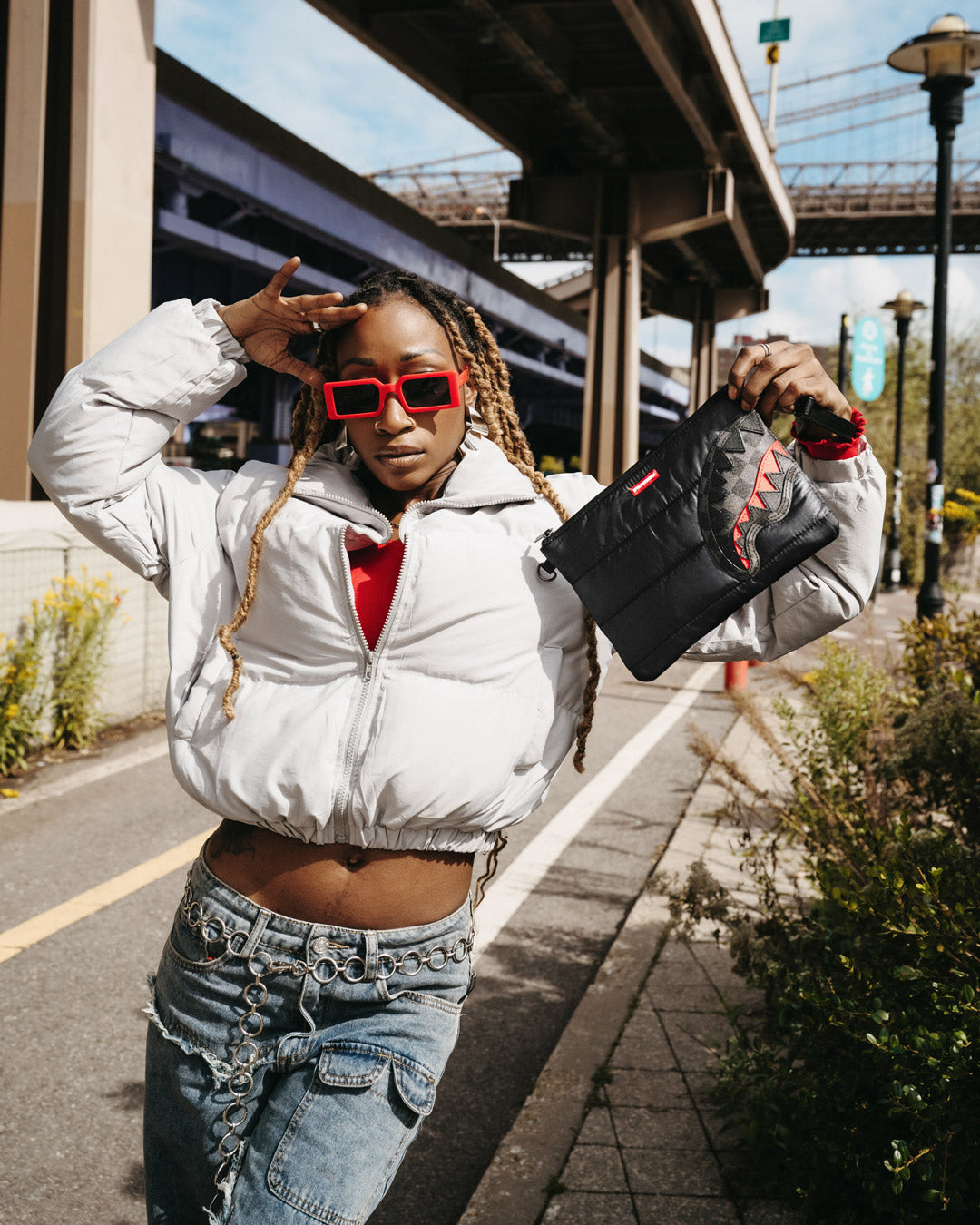 SNOWWSTORM PUFFER CROSSOVER CLUTCH