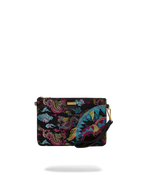 EMBROIDERED DRAGONS CROSSOVER CLUTCH